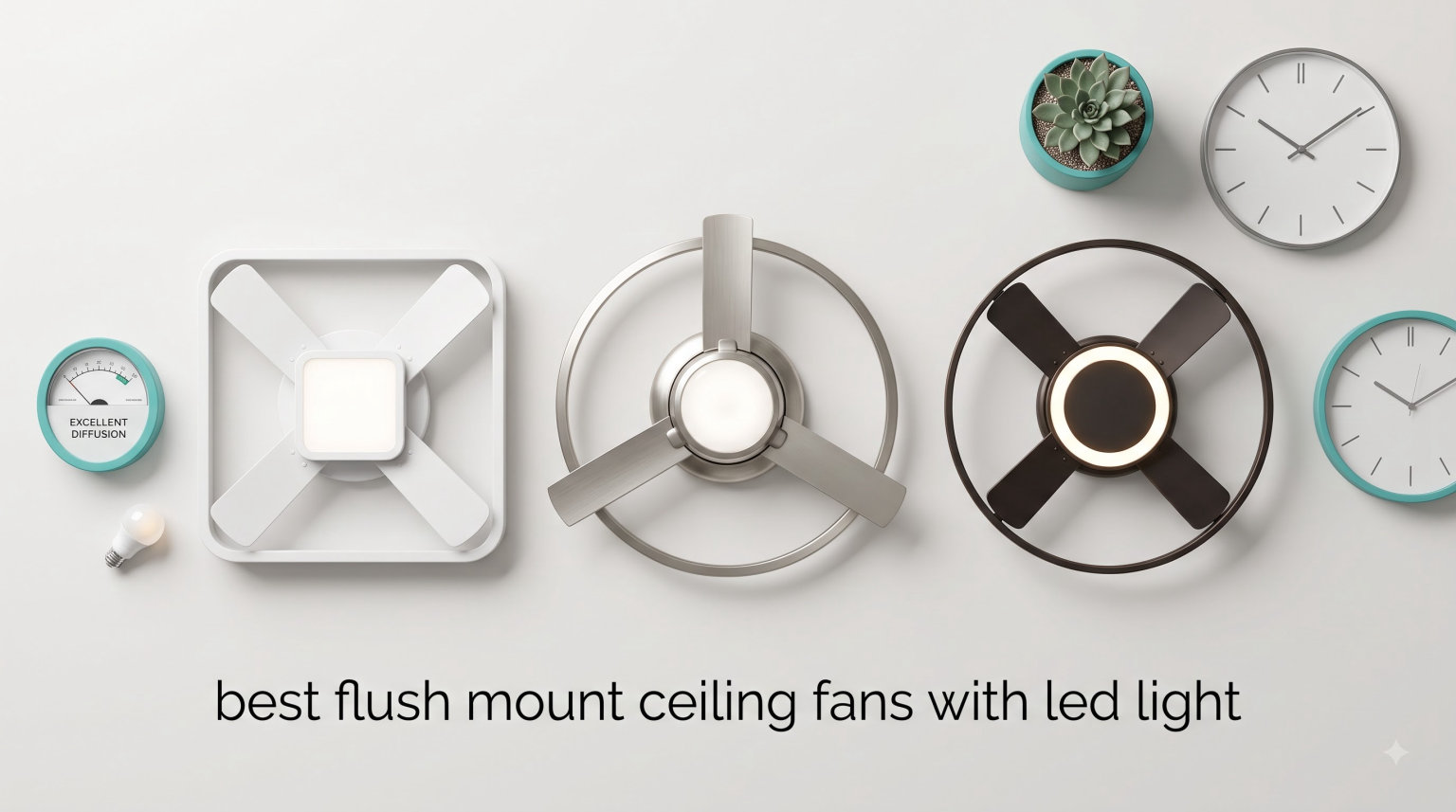 best flush mount ceiling fans with led light