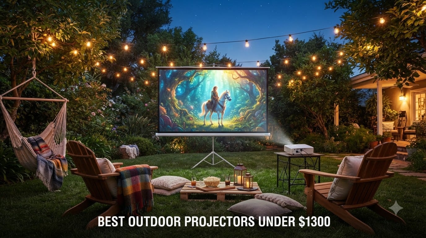 best outdoor projectors under $1300