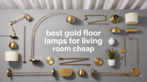 best gold floor lamps for living room cheap