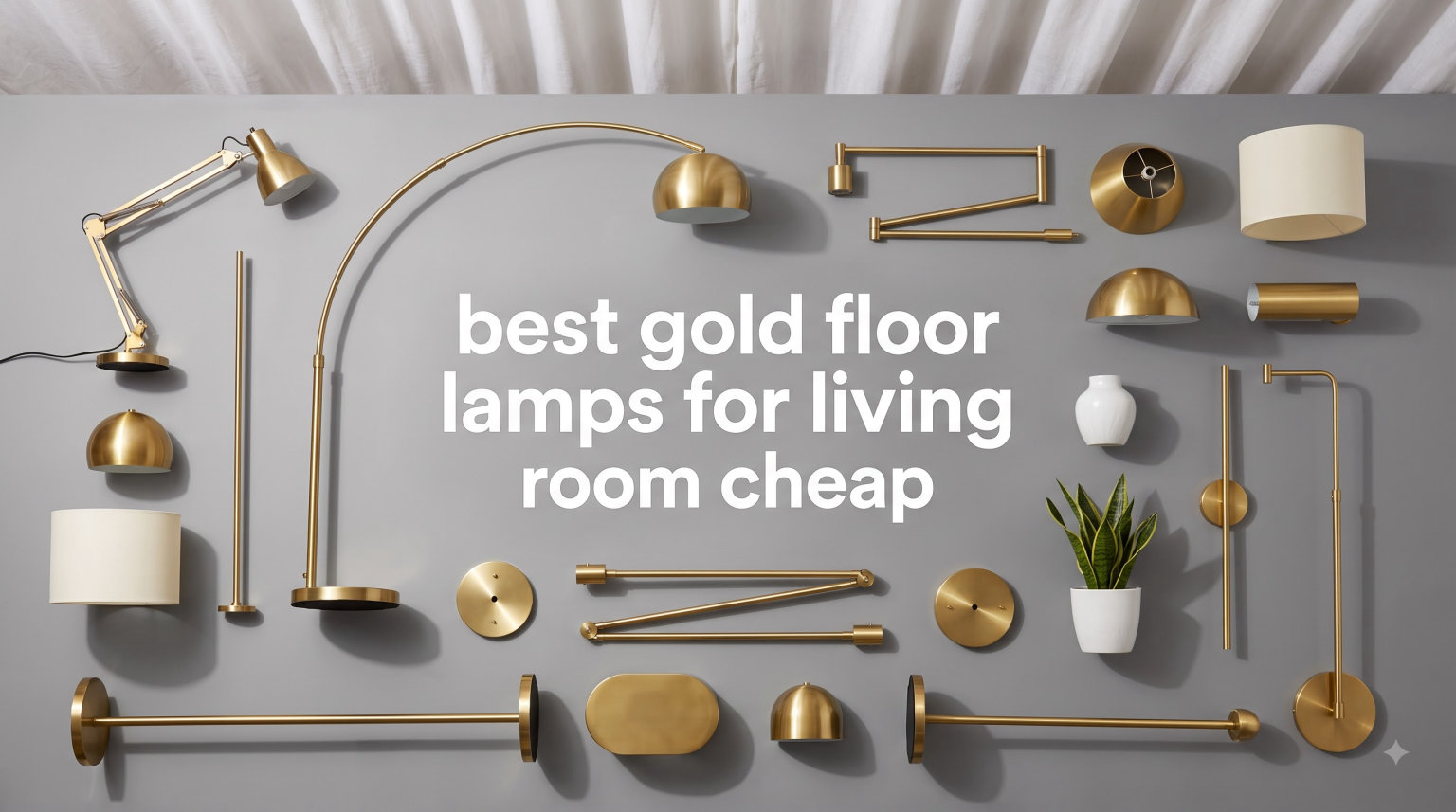 best gold floor lamps for living room cheap