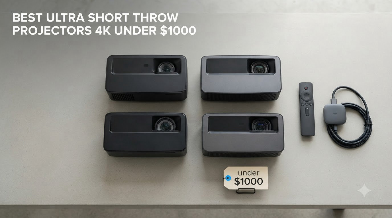 best ultra short throw projectors 4k under $1000