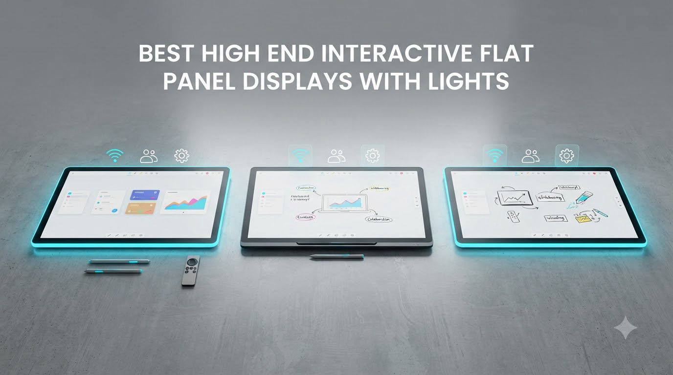 best high end interactive flat panel displays with lights