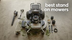 best stand on mowers