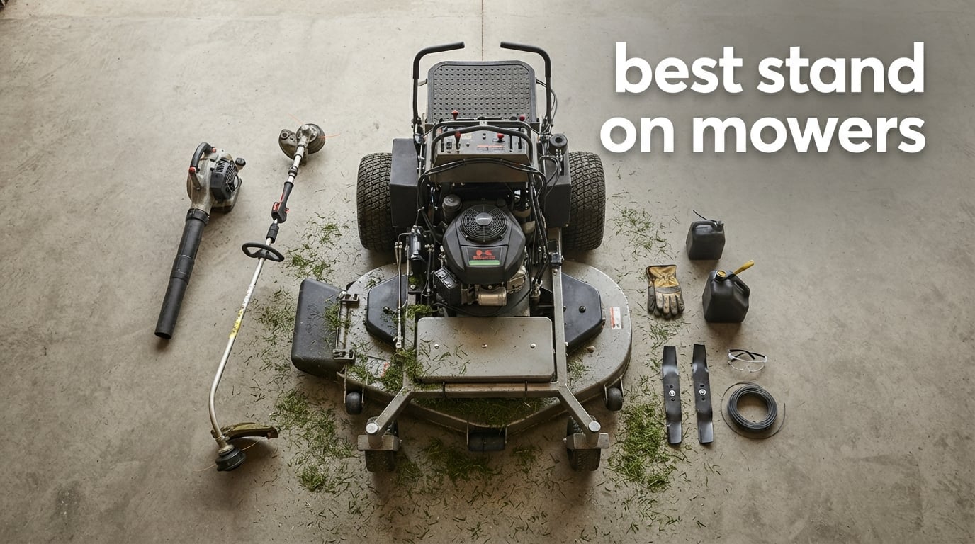 best stand on mowers