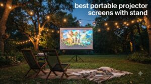 best portable projector screens with stand