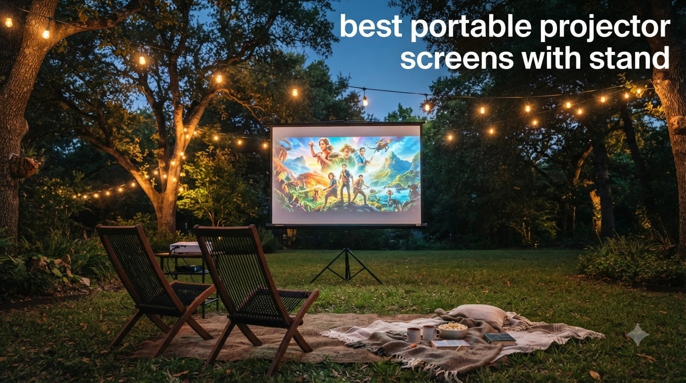 best portable projector screens with stand