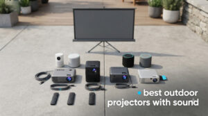 best outdoor projectors with sound