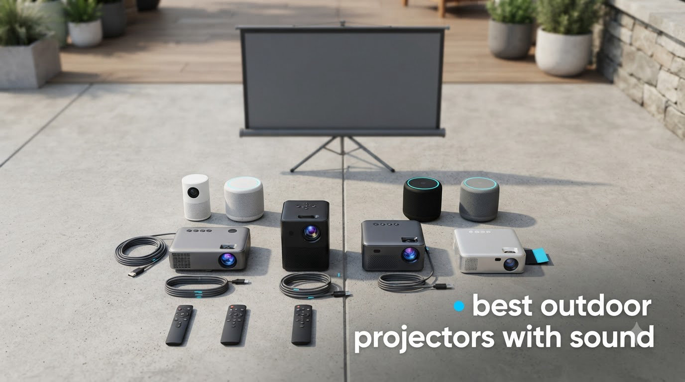 best outdoor projectors with sound