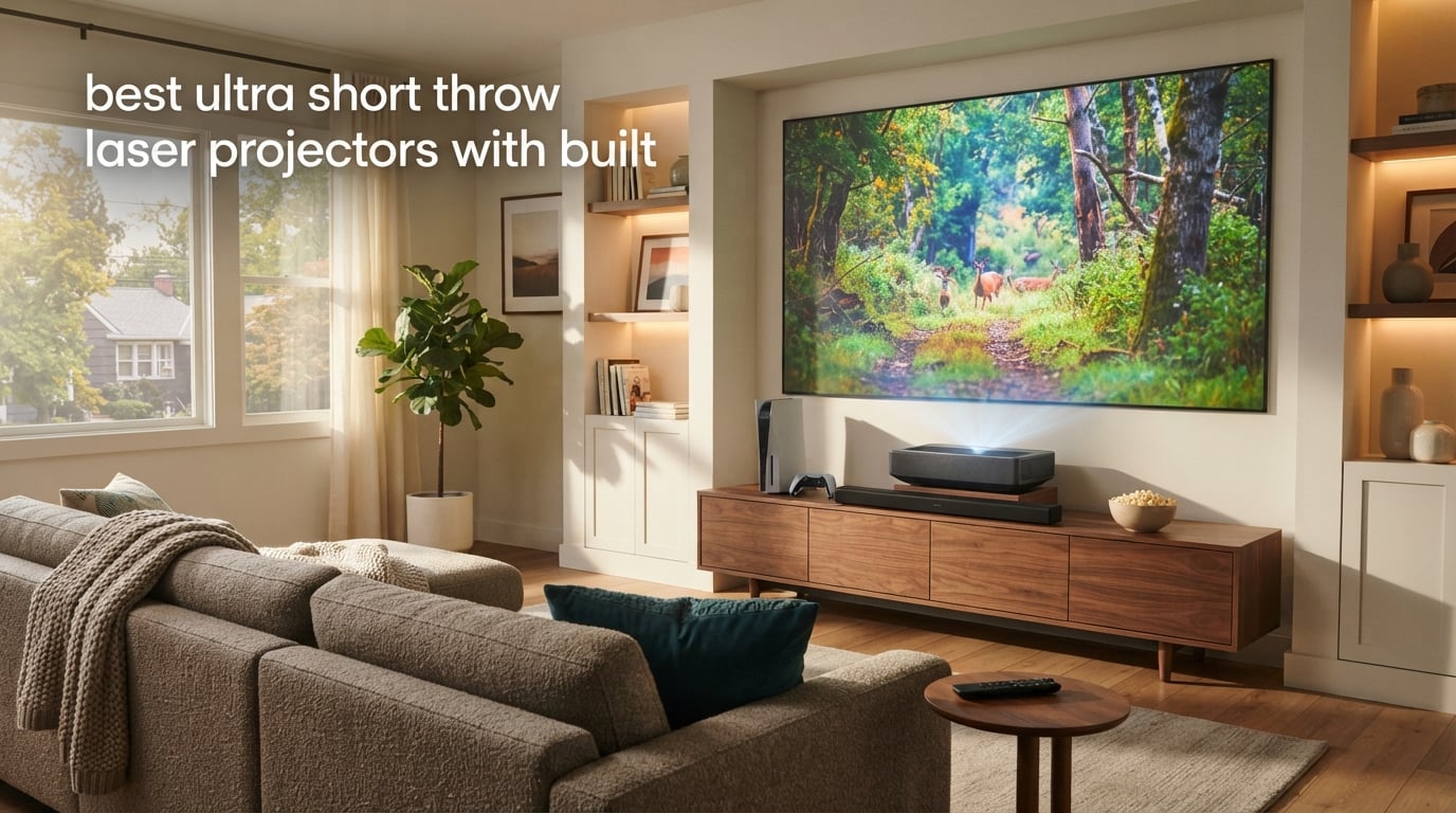 best ultra short throw laser projectors with built