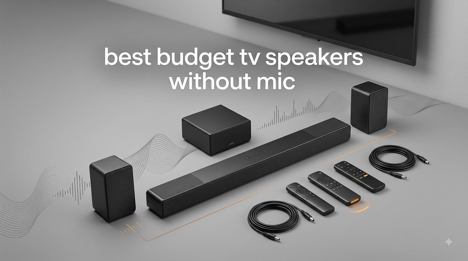 best budget tv speakers without mic