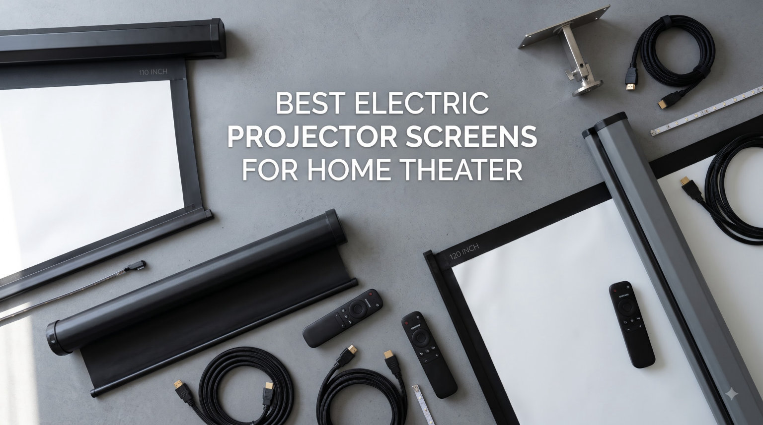 best electric projector screens for home theater