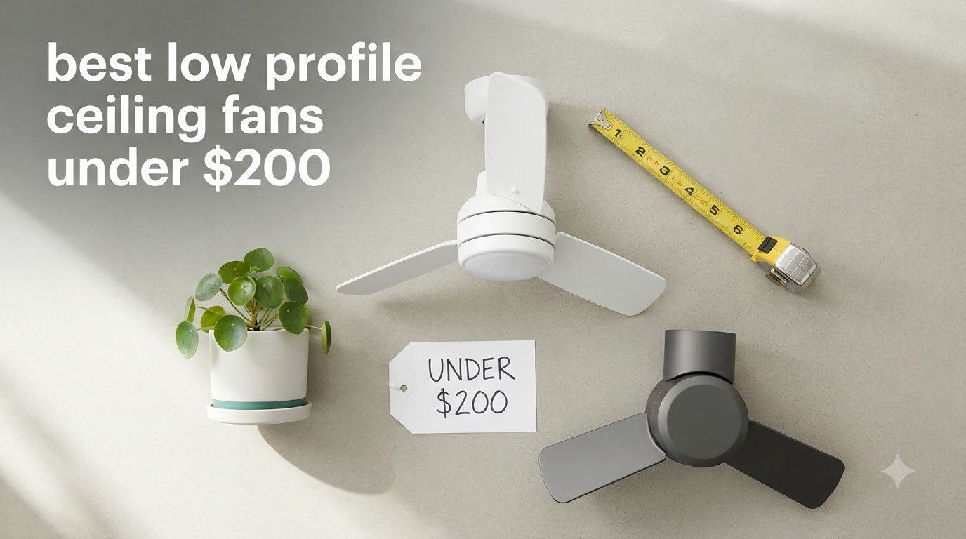 best low profile ceiling fans under $200