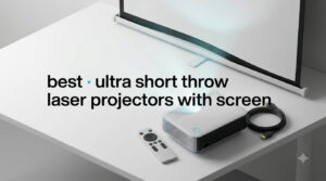 best ultra short throw laser projectors with screen