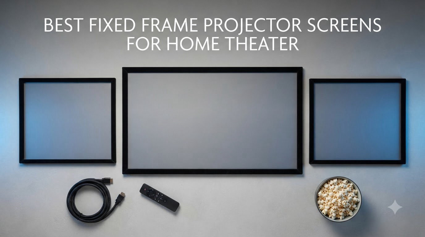best fixed frame projector screens for home theater