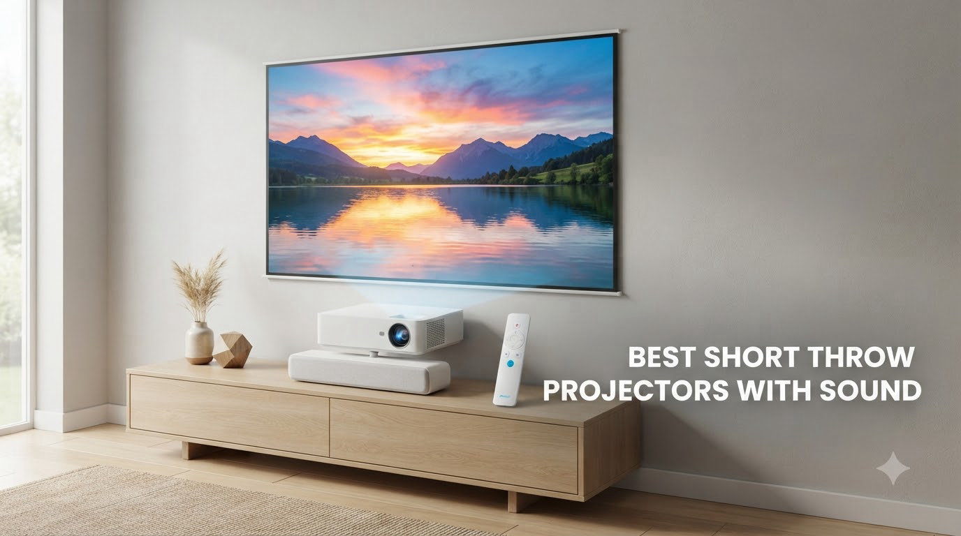 best short throw projectors with sound