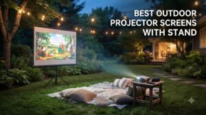best outdoor projector screens with stand
