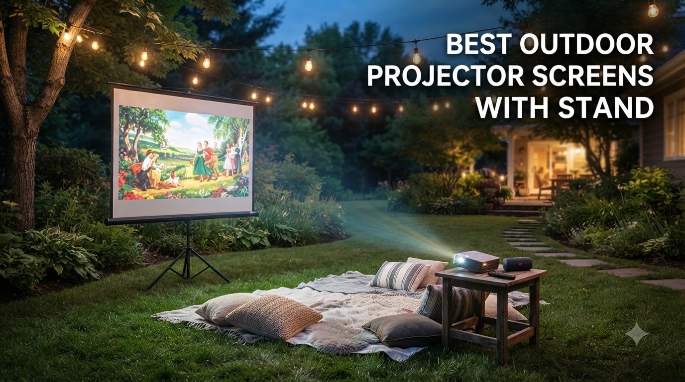 best outdoor projector screens with stand
