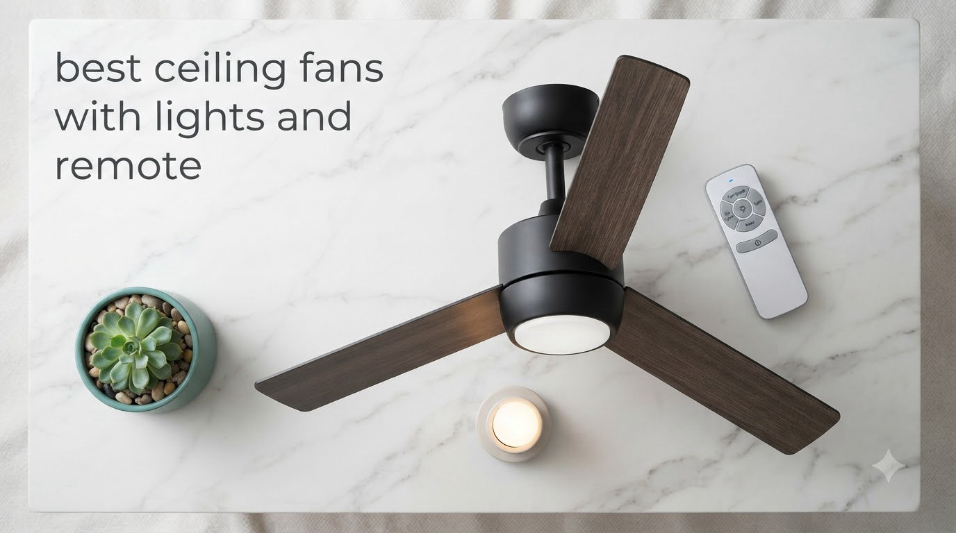 best ceiling fans with lights and remote