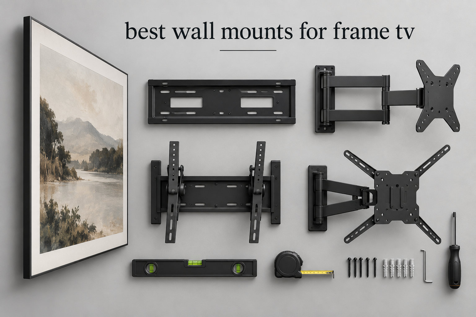 best wall mounts for frame tv