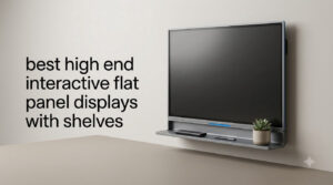 best high end interactive flat panel displays with shelves