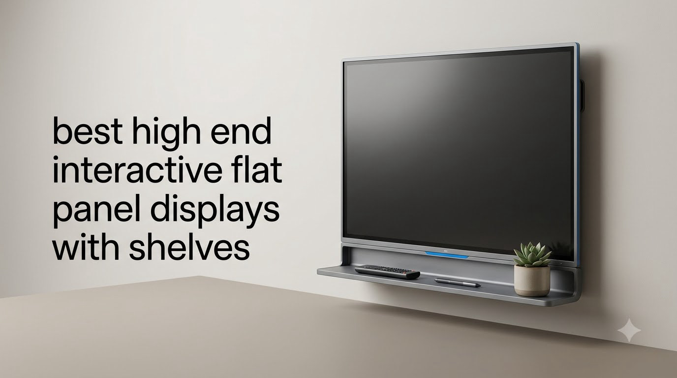 best high end interactive flat panel displays with shelves