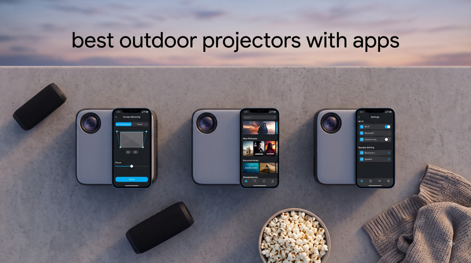 best outdoor projectors with apps