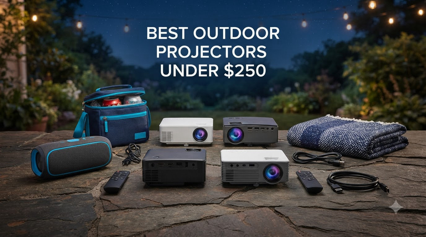 best outdoor projectors under $250