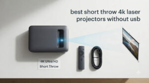best short throw 4k laser projectors without usb