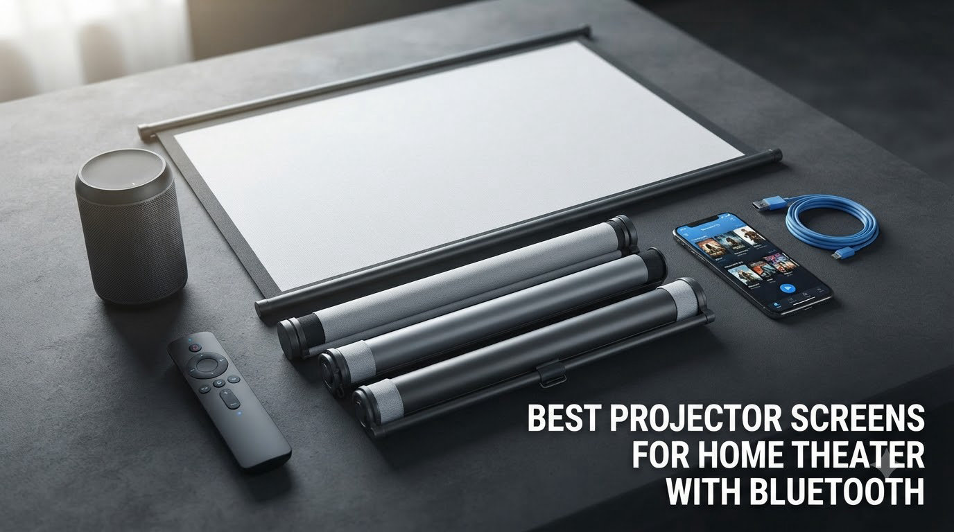 best projector screens for home theater with bluetooth