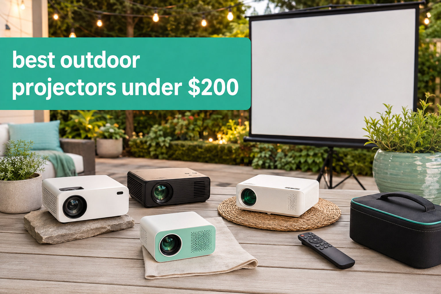 best outdoor projectors under $200