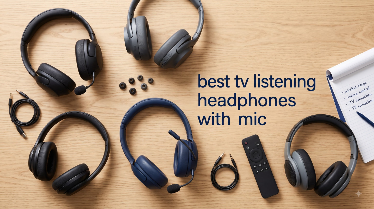 best tv listening headphones with mic