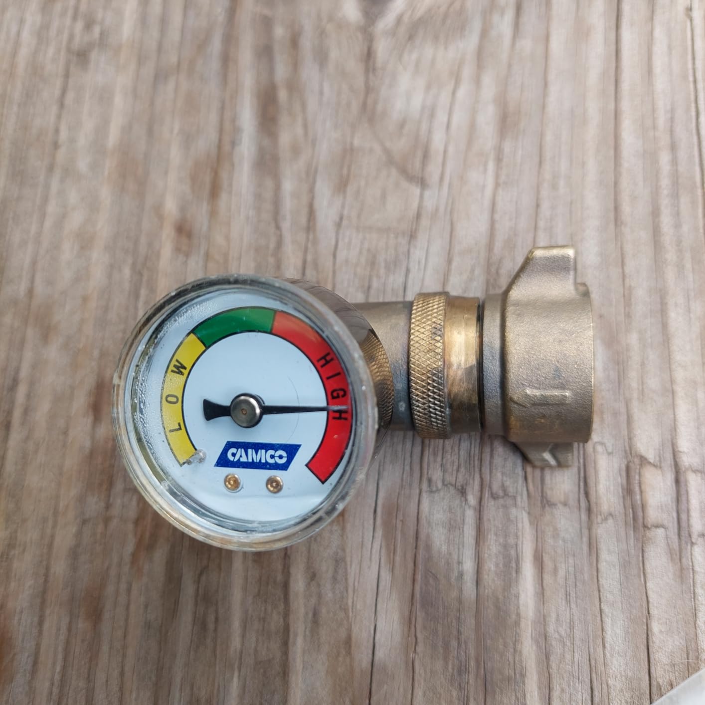 Camco Brass Water Pressure Regulator with Gauge- Helps Protect RV Plumbing and Hoses from High-Pressure City Water - Easy Read Gauge (40064) customer photo 1