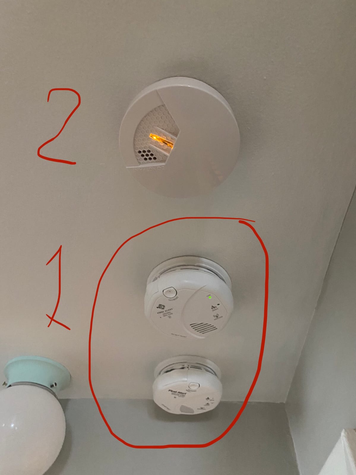 FIRST ALERT Hardwired Wireless Smoke Alarm with Photoelectric Sensor and Battery Backup, SA521CN-3ST , White customer photo 1