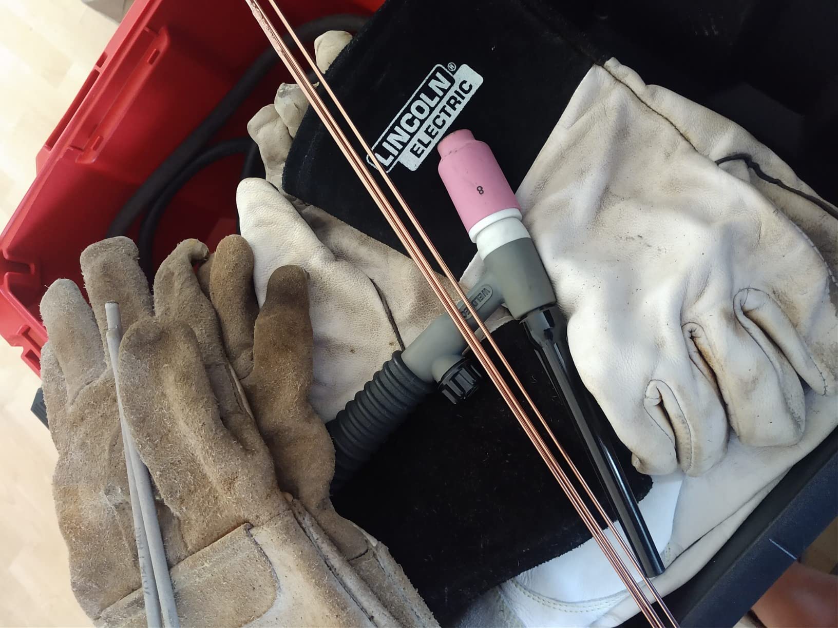 Lincoln Electric Grain Leather TIG Welding Gloves | Comfortable | Lightweight | K2981 - (M -XL) | customer photo 1