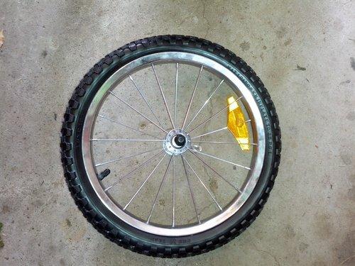 Aosom Bike Trailer Foldable Bicycle Trailer16 Inch Pneumatic Tire Black customer photo 2