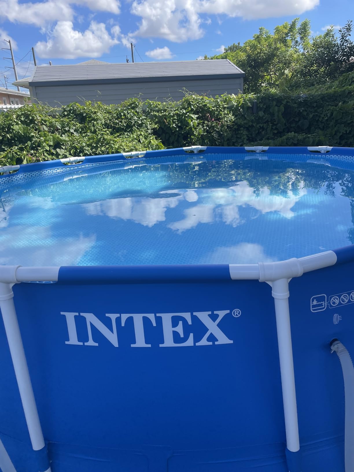 INTEX Metal Frame 12ft x 30in Round Above Ground Swimming Pool Set w/Pump customer photo 2