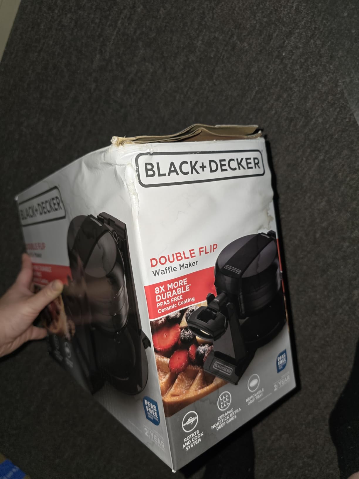 BLACK+DECKER Rotating Belgian Waffle Maker customer photo 2