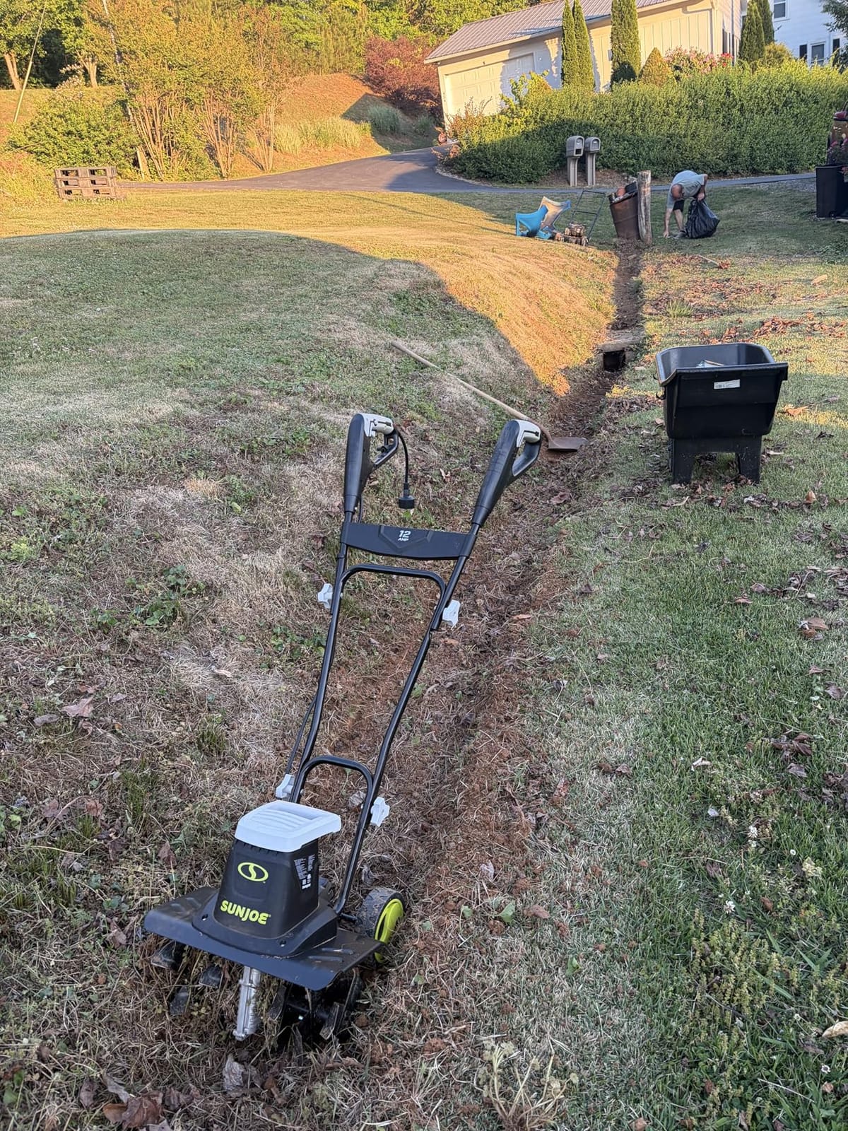 Sun Joe Corded Electric Garden Tiller & Cultivator with Steel Tines, TJ603E customer photo 1