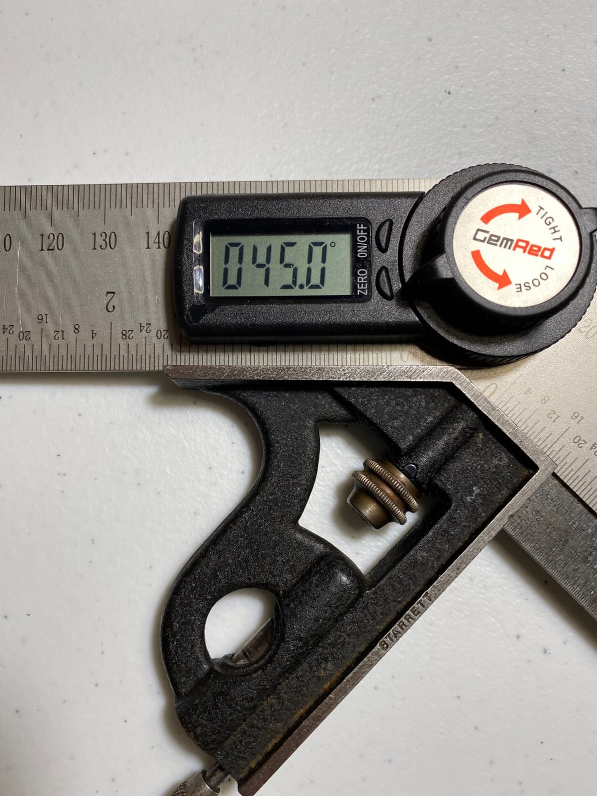 GemRed 82305 Digital Angle Finder Protractor Stainless Steel 7inch 200mm customer photo 1