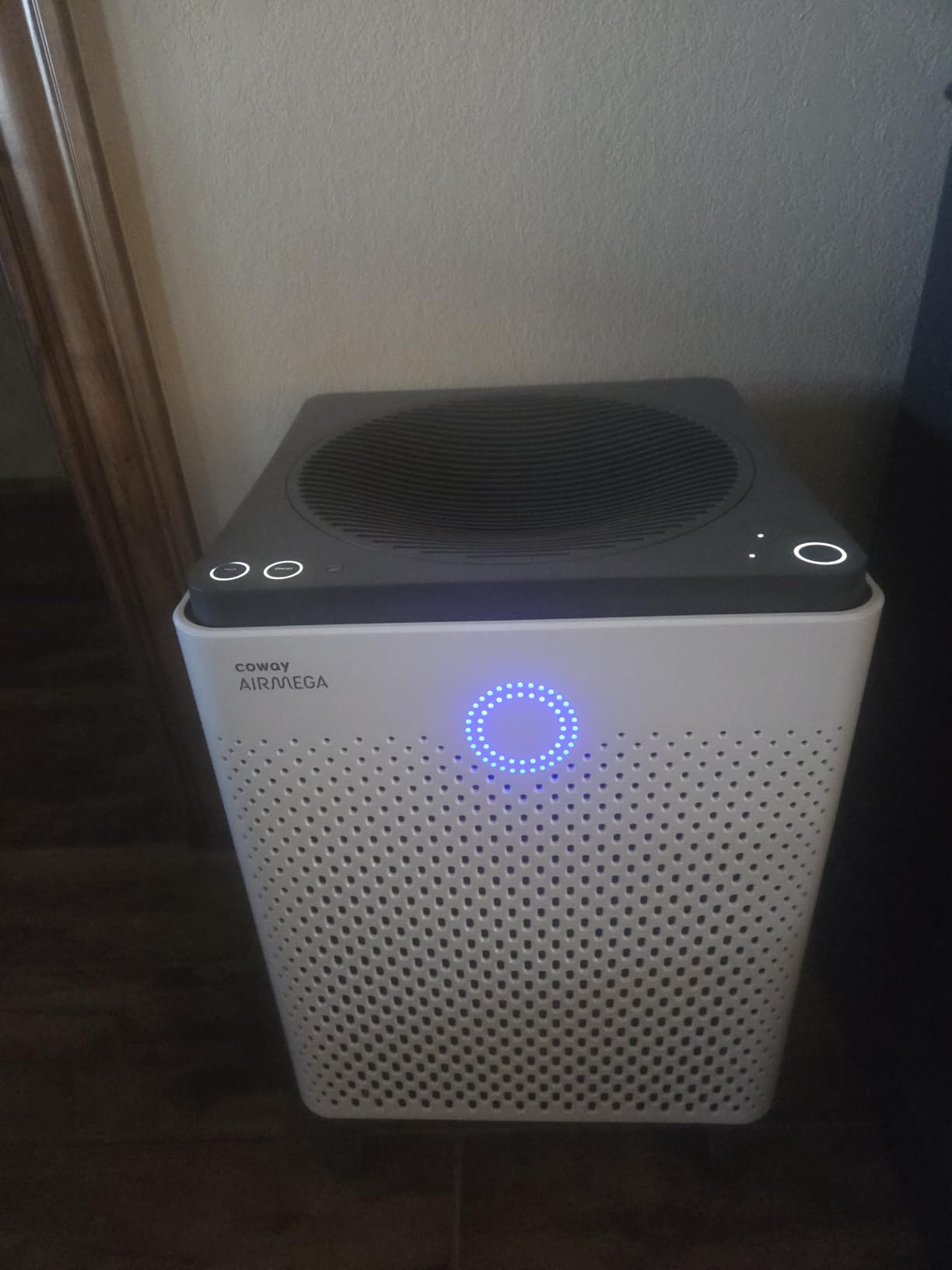 COWAY Air Purifier for Home Up to 3,120ft², Washable Pre-Filter and HEPA Filter for Smoke, Allergies, Pet Dander, Odor, AQI, Auto & Sleep Mode, Timer, 5yr Warranty, Airmega 400 White, AP-2015F customer photo 1