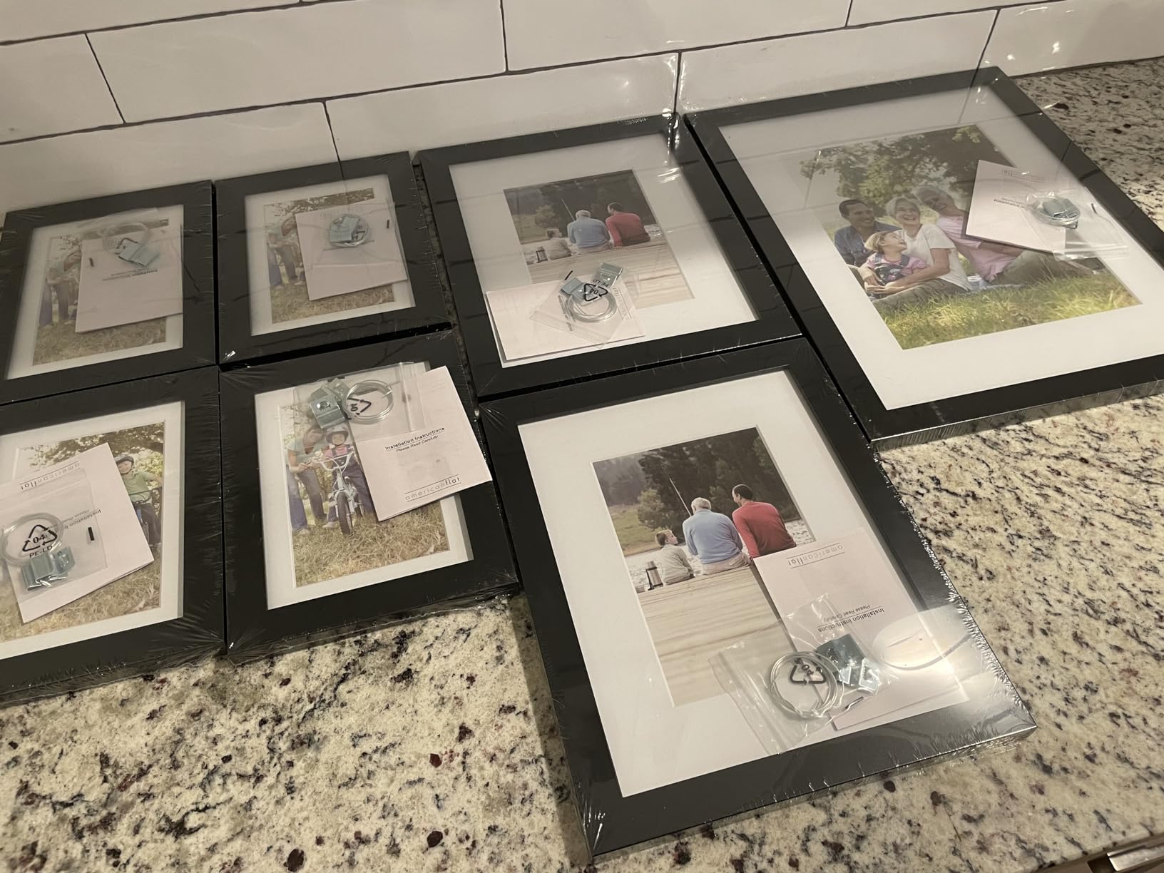 Americanflat Gallery Wall Frame Set of 7 - Black customer photo 2