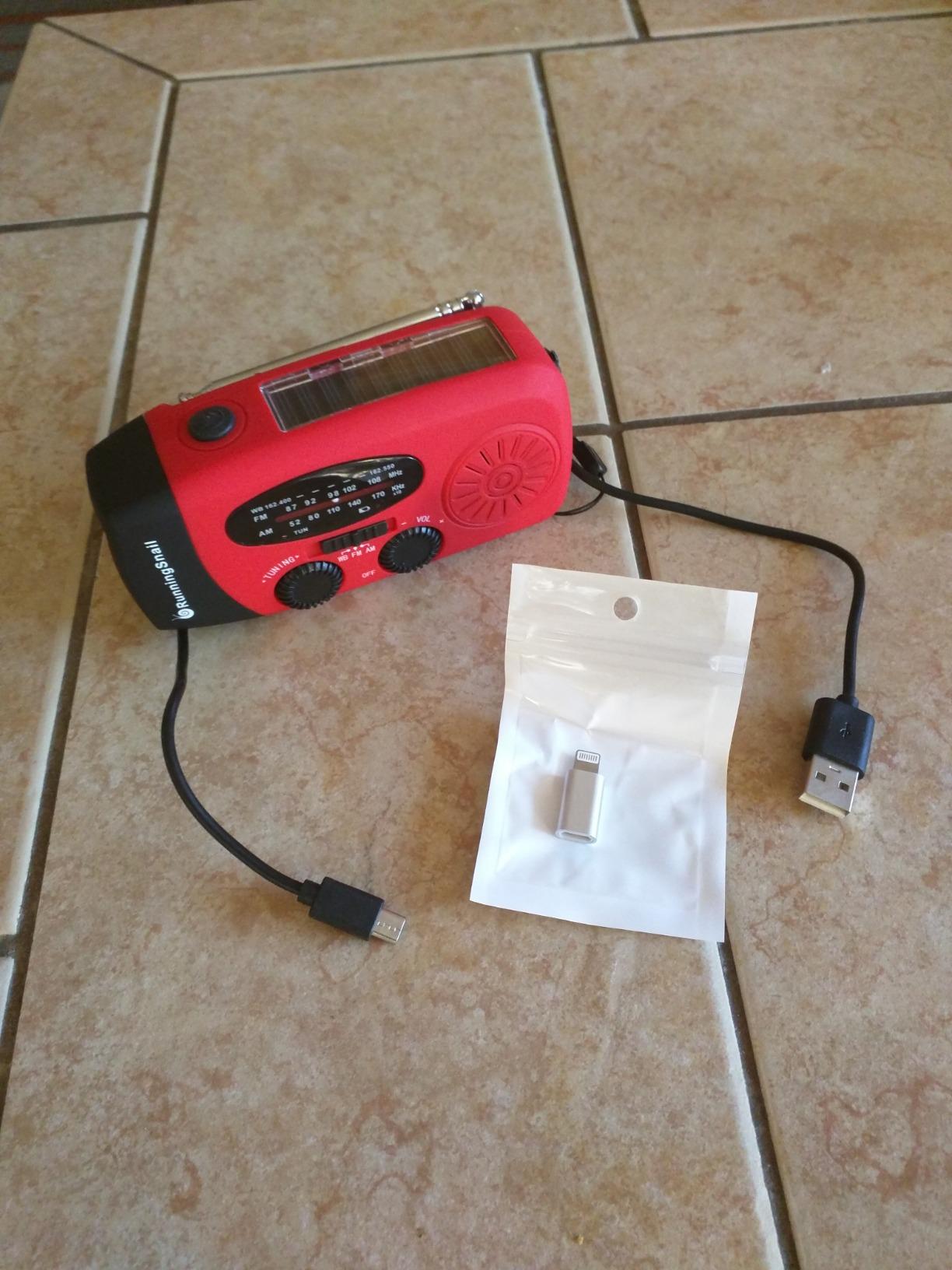 RunningSnail Hand Crank Radio with Flashlight, NOAA/AM/FM Emergency Radio customer photo 1