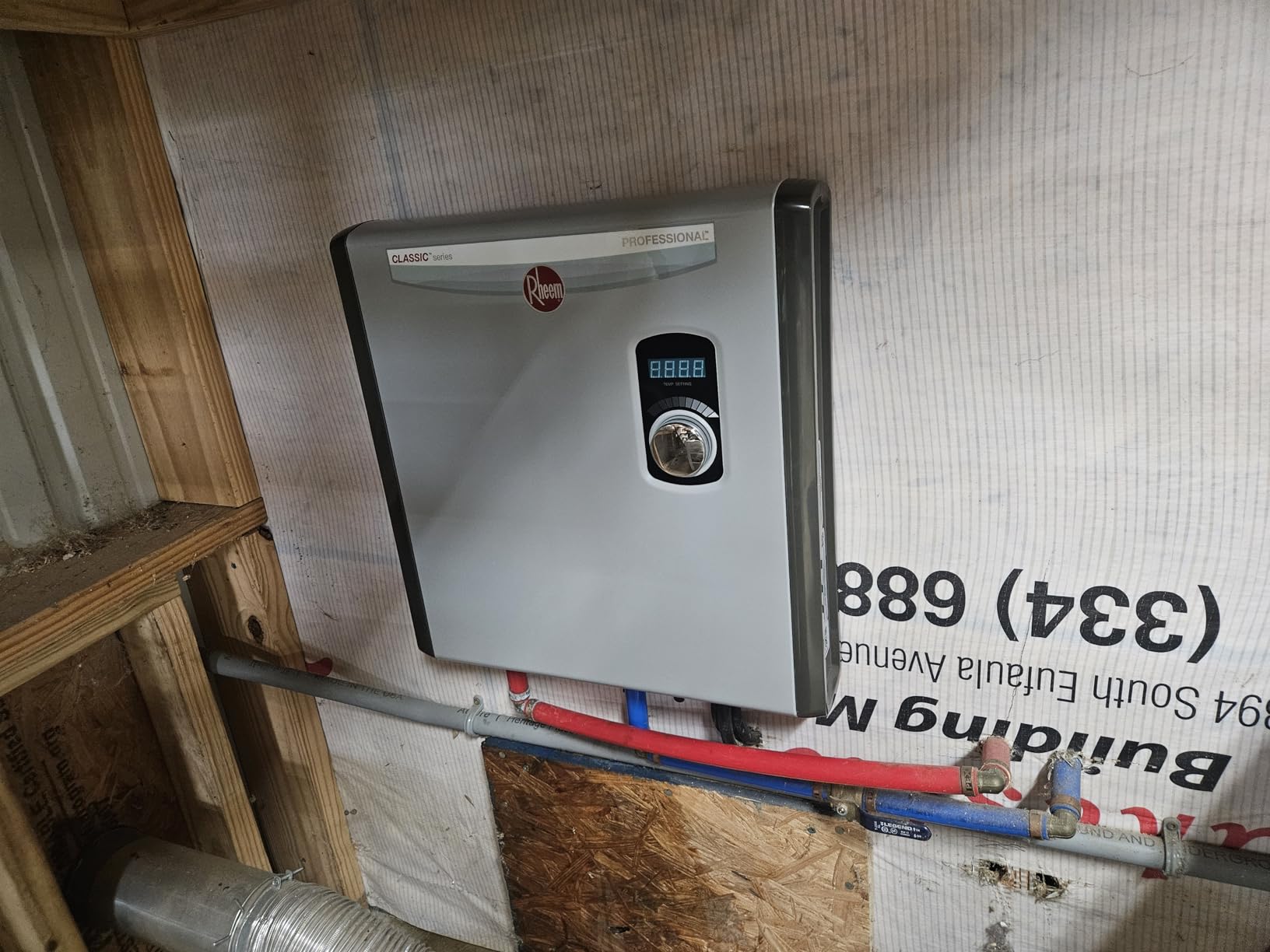 Rheem RTEX-24 24kW 240V Electric Tankless Water Heater, Gray customer photo 2