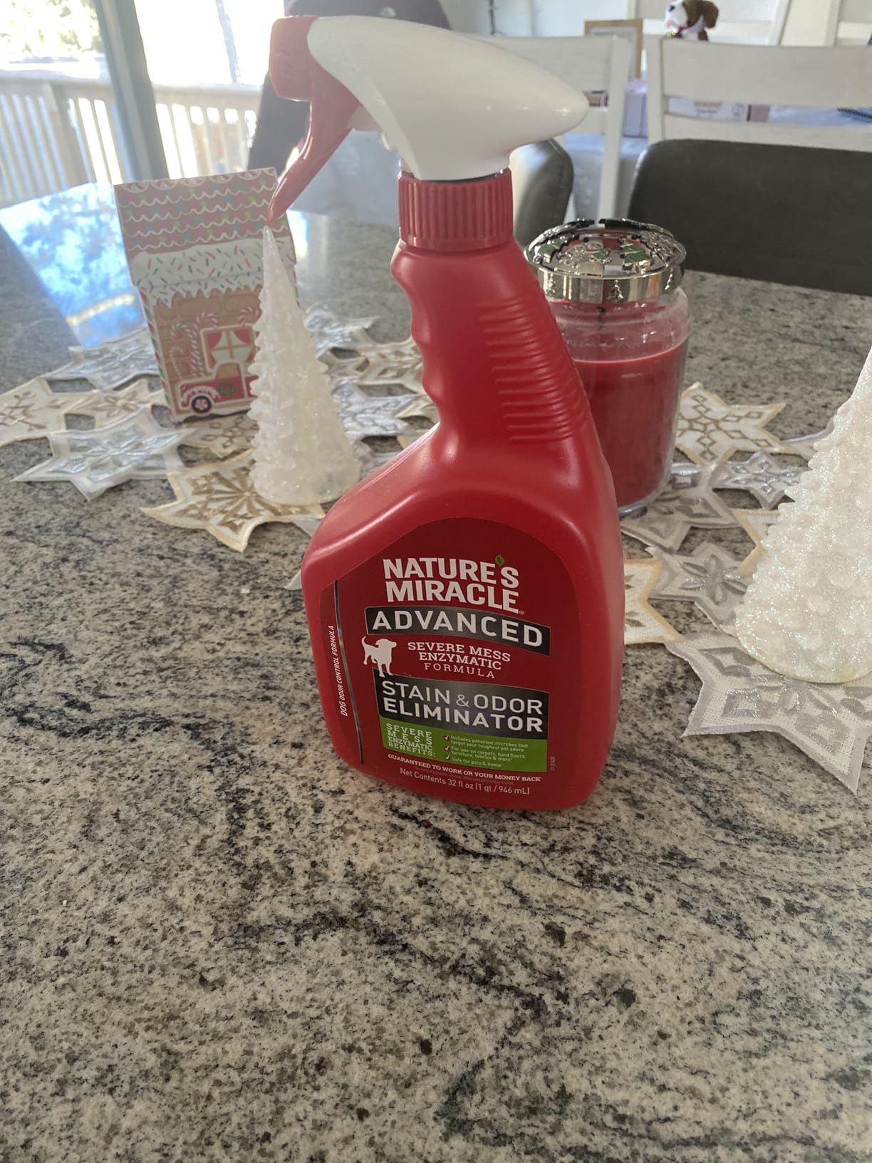 Nature’s Miracle Advanced Dog Stain & Odor Eliminator, Severe Mess, 32 oz customer photo 1
