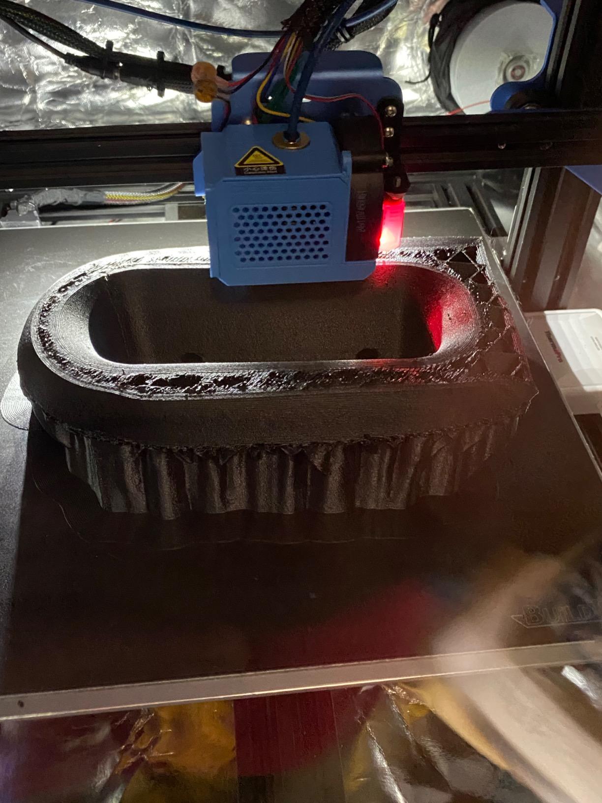 Carbon Fiber Filament, PRILINE Carbon Fiber Polycarbonate 3D Printer Filament 1.75mm, High Strength Carbon Fiber 3D Printing Filament 1kg Spool, Black customer photo 2
