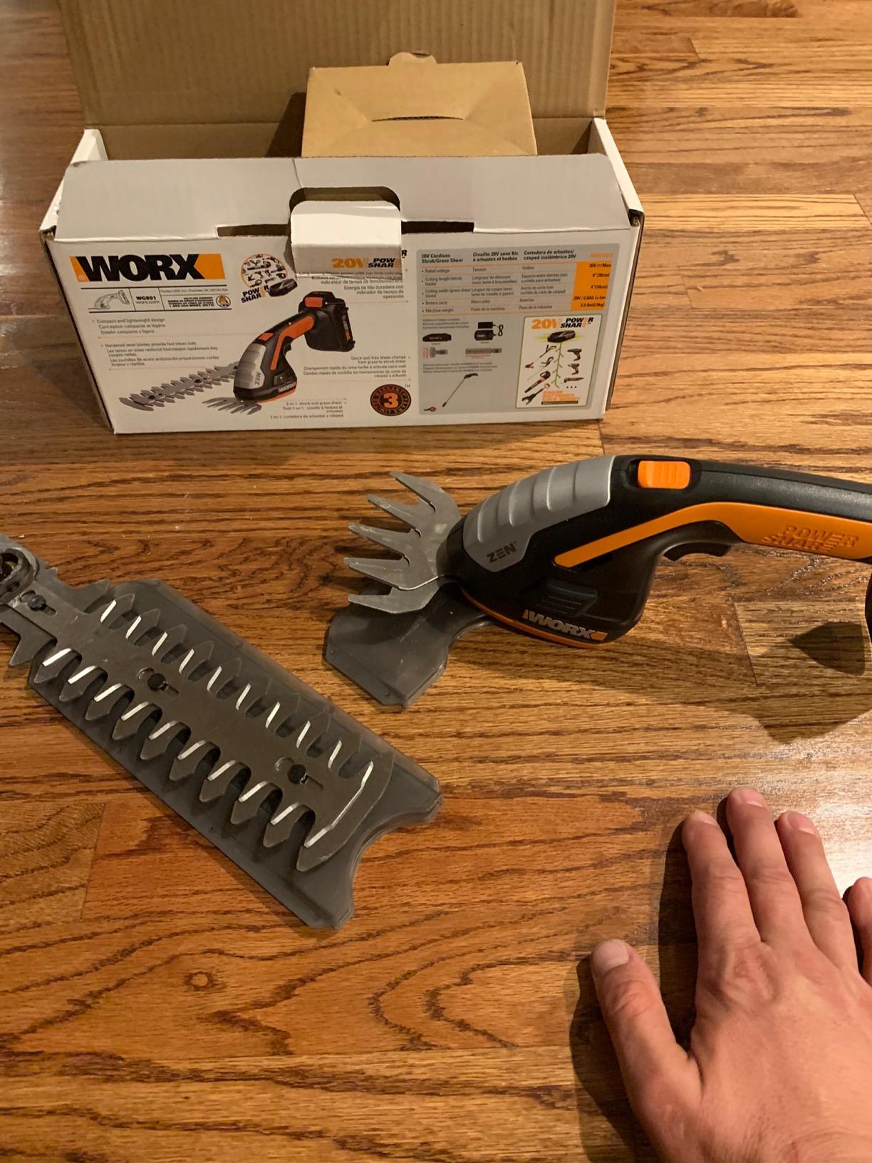 WORX Cordless Grass Shear & Shrub Trimmer, 20V 4