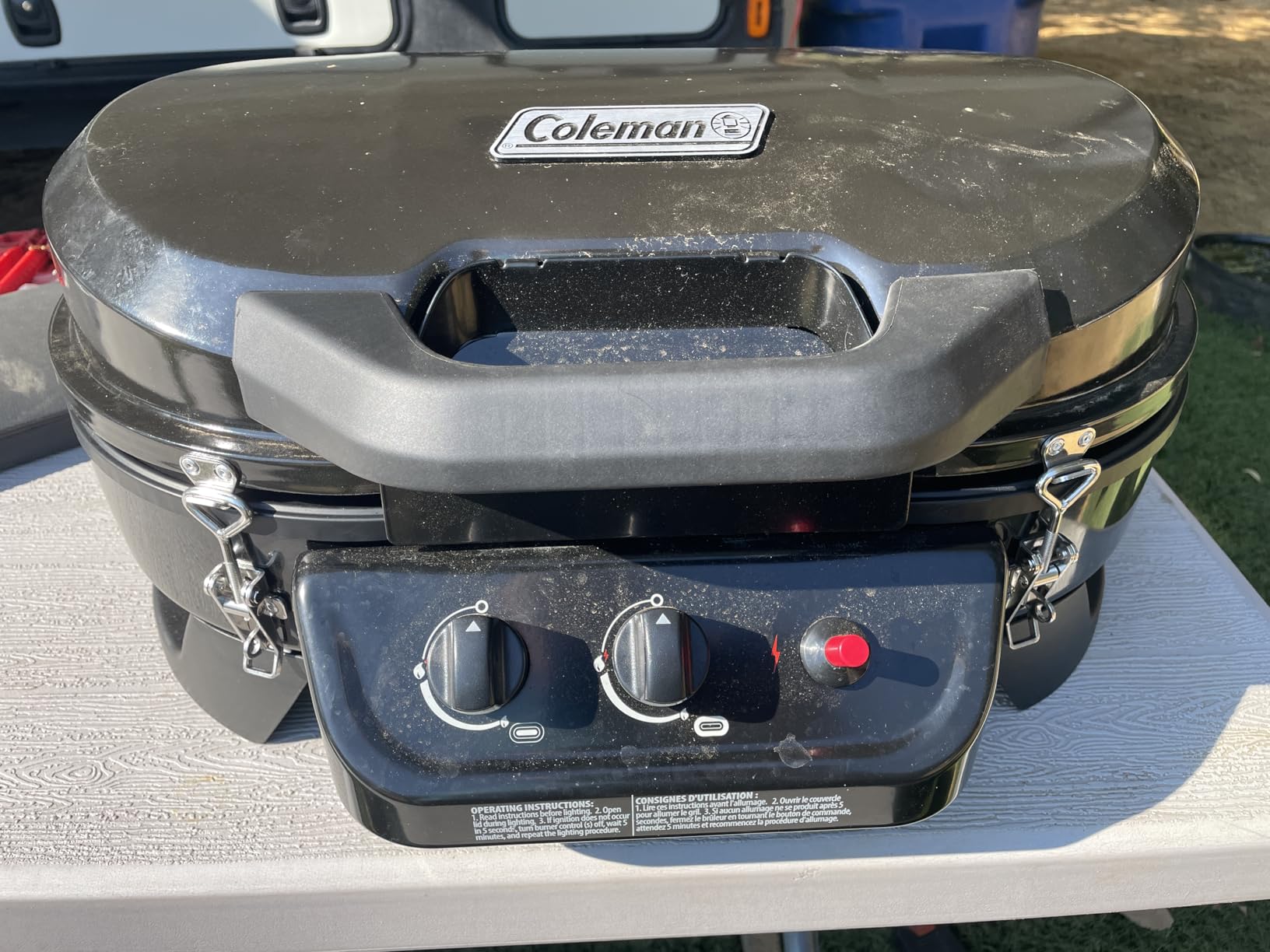 Coleman RoadTrip 225 Portable Tabletop Grill, 2-Burner Gas Grill with Matchless Ignition & Adjustable Temperature Control, 11,000 BTUs of Power for Grilling, Tailgating, Camping, BBQ, & More customer photo 2