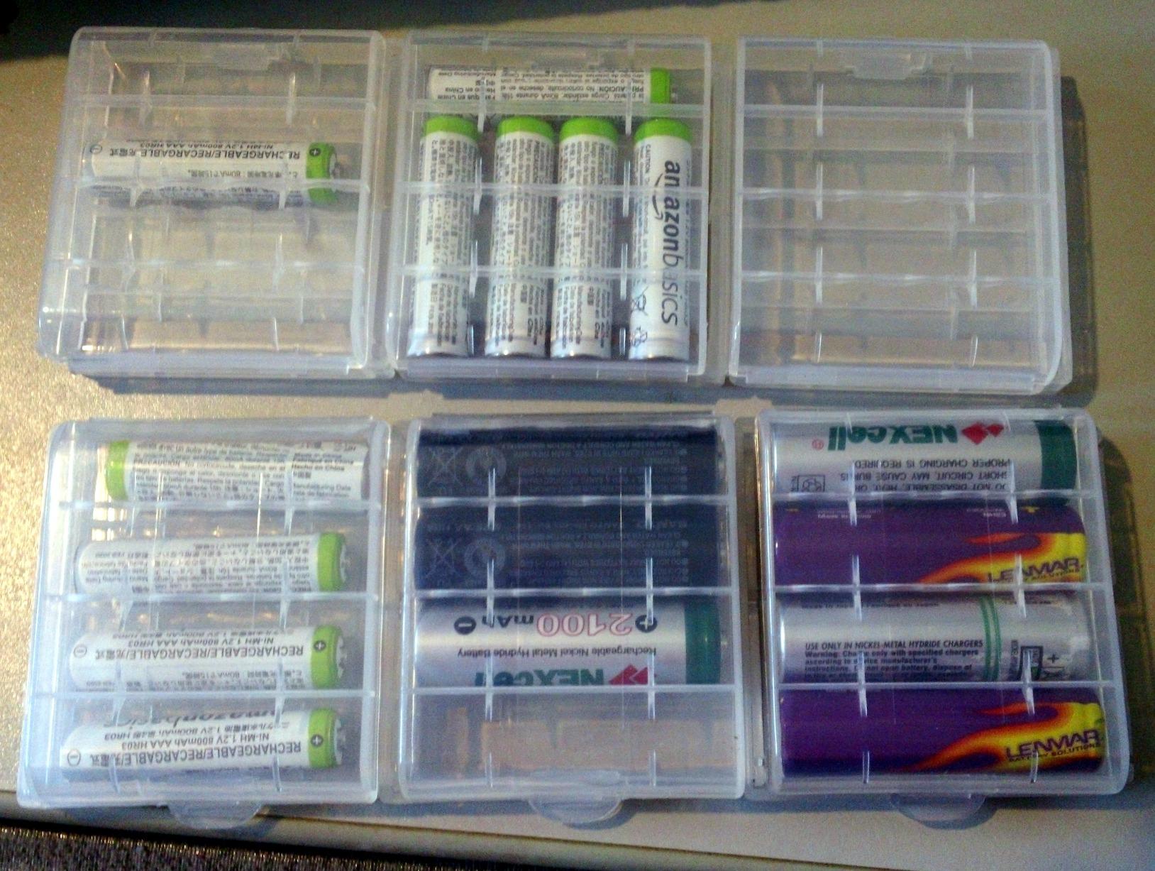 Battery Storage Case for AA/AAA, Battery Holder Box (6Pack Clear) customer photo 2