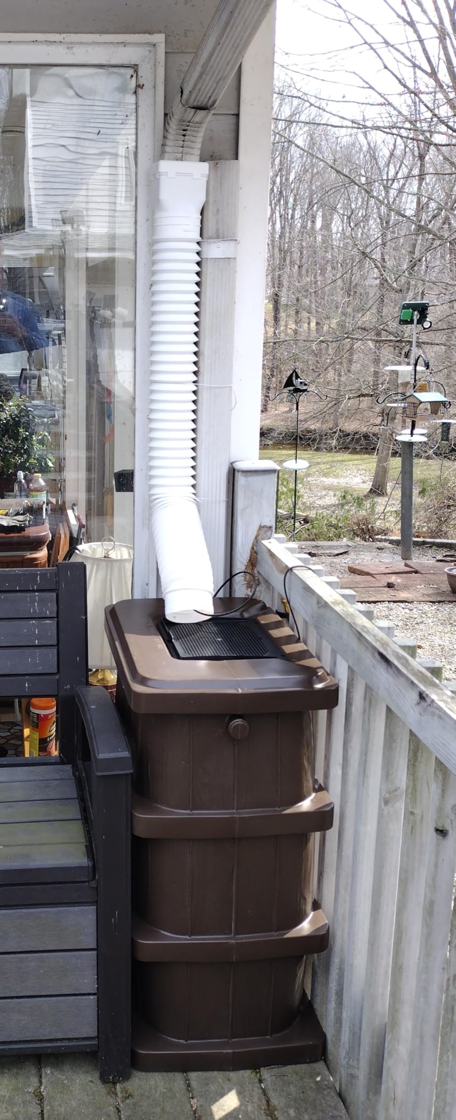 FCMP Outdoor Slim Line Design Rain Barrel, 45 Gallon, Brown customer photo 1