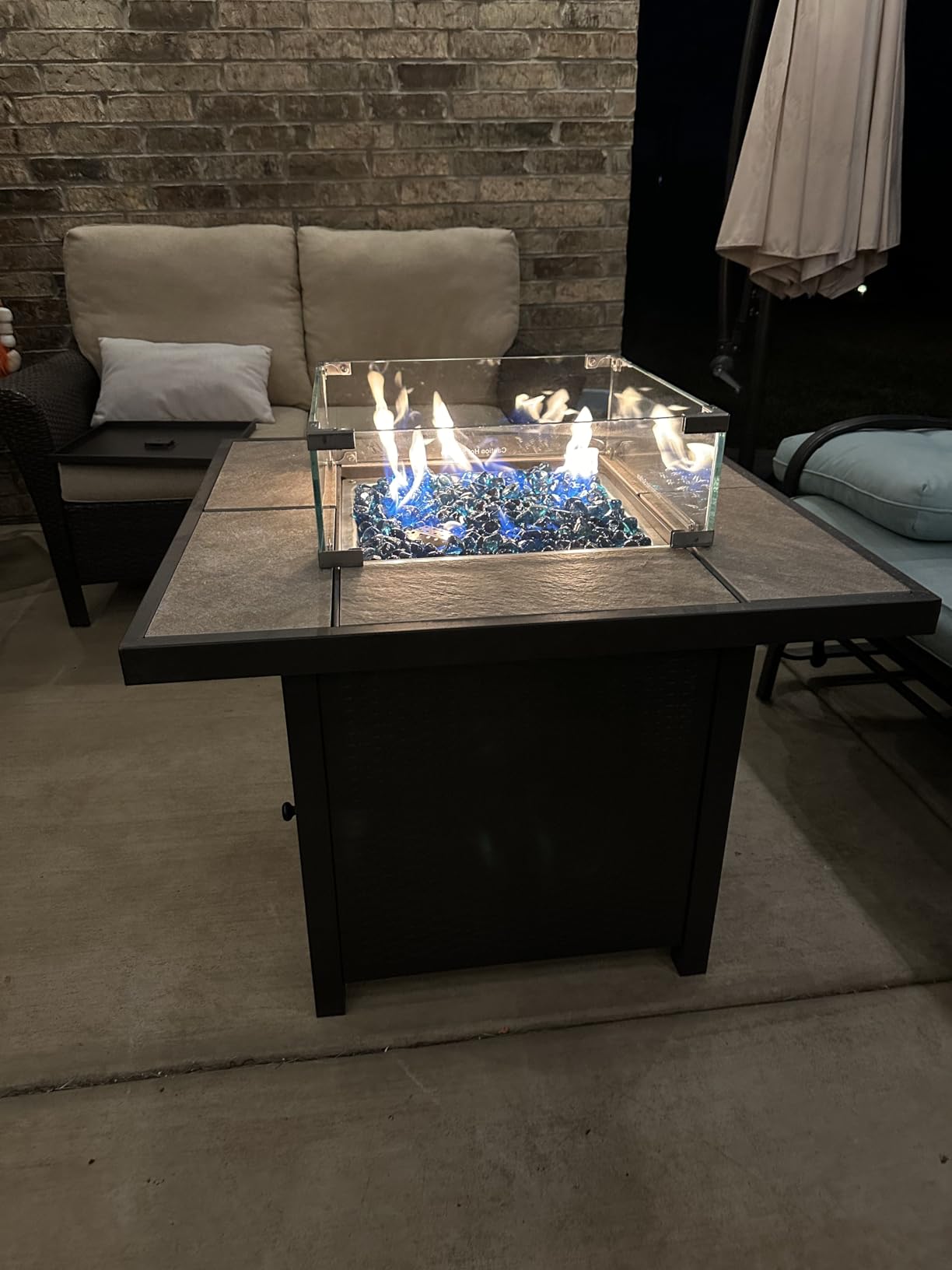 BALI OUTDOORS Propane Gas Fire Pit Table customer photo 2